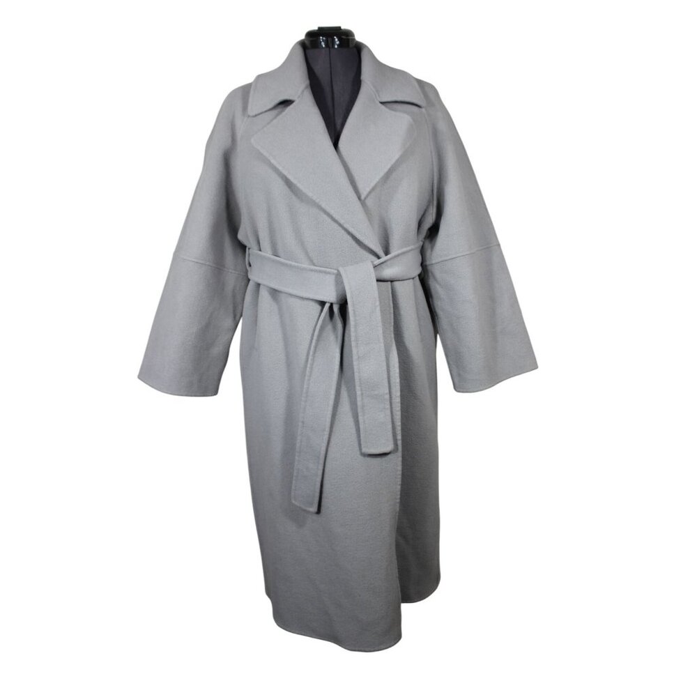 ASM Anna women's Australian wool tie waist notch lapel coat XXS‎